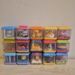 Fisher Price Peek A Boo Blocks (Lot Of 16)